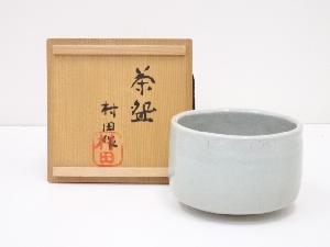 村田造　灰釉茶碗
